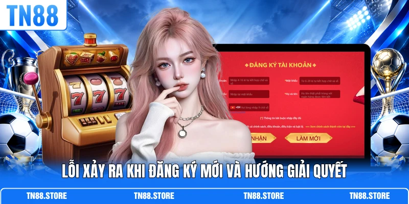 Lỗi xảy ra khi đăng ký mới và hướng giải quyết
