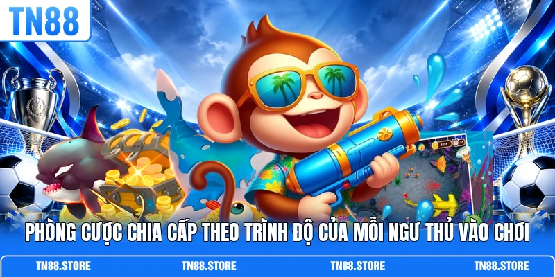 Phòng cược chia cấp theo trình độ của mỗi ngư thủ vào chơi